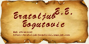 Bratoljub Bogutović vizit kartica